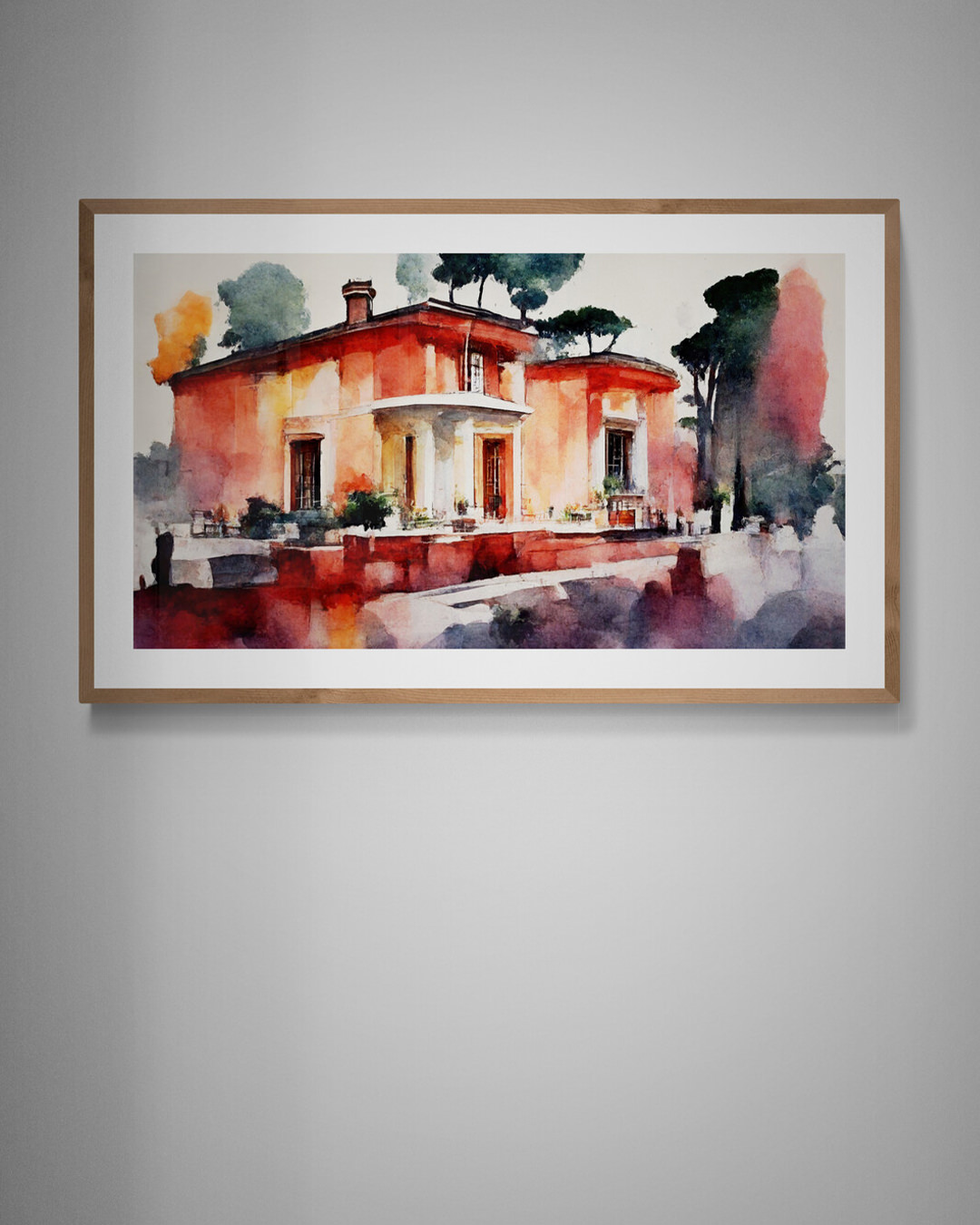 Roman Villa Painting on Wall (1)